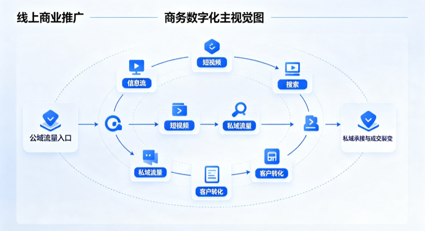 灵石县线上商业推广怎么做？全域流量闭环搭建与低成本转化实战指南